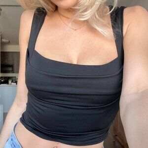 Black Crop Top Size S